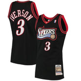 Mitchell & Ness Allen Iverson Philadelphia 76ers 1997/98 Hardwood Classics Authentic Jersey Black