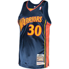 Mitchell & Ness Stephen Curry Golden State Warriors 2009/10 Hardwood Classics Authentic Jersey Navy