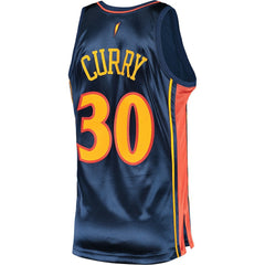 Mitchell & Ness Stephen Curry Golden State Warriors 2009/10 Hardwood Classics Authentic Jersey Navy