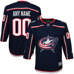 Columbus Blue Jackets Youth Home Premier Custom Jersey - Navy | NHL sale