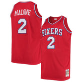 Mitchell & Ness Moses Malone Philadelphia 76ers 1982/83 Big & Tall Hardwood Classics Swingman Jersey Red