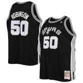 Mitchell & Ness David Robinson San Antonio Spurs 1998/99 Big & Tall Hardwood Classics Swingman Jersey Black
