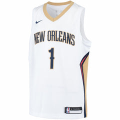 Nike Zion Williamson New Orleans Pelicans Youth Swingman Player Jersey Association Edition White