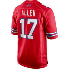 Josh Allen Buffalo Bills Alternate Game Player Jersey - Red - Nike