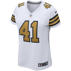 Alvin Kamara New Orleans Saints Women's Alternate Game Player Jersey - White - Nike