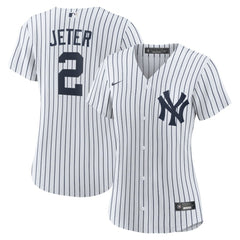 Derek Jeter New York Yankees Nike Women's Home Replica Player Name Jersey Outlet