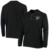 Atlanta Falcons Dunbrooke Logo Maverick Thermal Henley Long Sleeve T-Shirt - Black - NFL