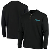 Carolina Panthers Dunbrooke Logo Maverick Thermal Henley Long Sleeve T-Shirt - Black - NFL