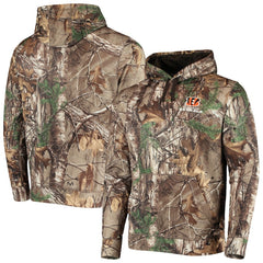 Cincinnati Bengals Dunbrooke Circle Champion Tech Fleece Pullover Hoodie - Realtree Camo - NFL