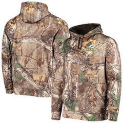 Miami Dolphins Dunbrooke Circle Champion Tech Fleece Pullover Hoodie - Realtree Camo - NFL