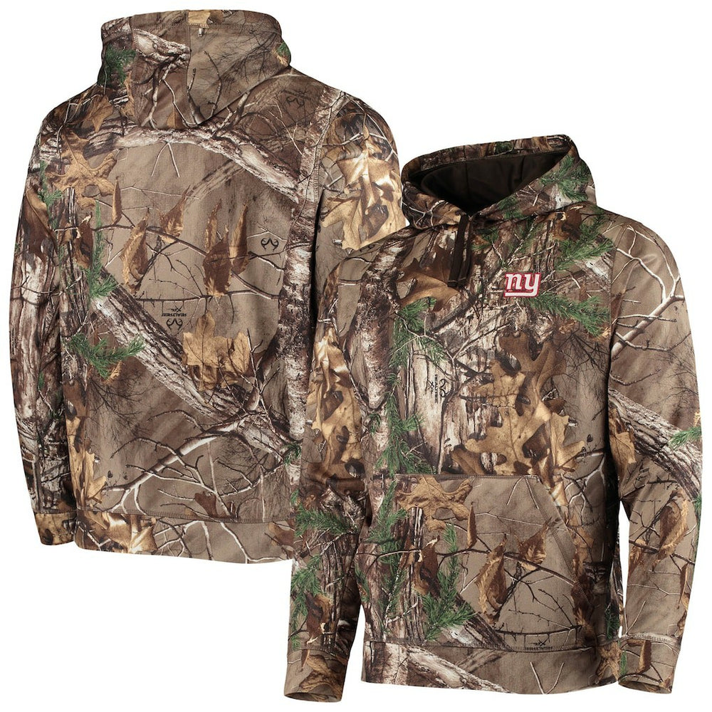 New York Giants Dunbrooke Circle Champion Tech Fleece Pullover Hoodie - Realtree Camo - NFL