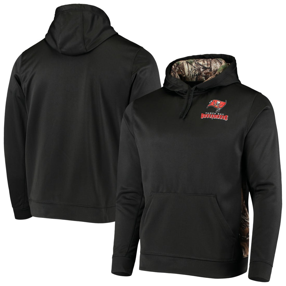 Tampa Bay Buccaneers Dunbrooke Logo Ranger Pullover Hoodie - Black/Realtree Camo - NFL