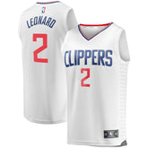 Fanatics Kawhi Leonard LA Clippers Youth 2020/21 Fast Break Player Jersey White Association Edition