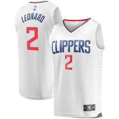 Fanatics Kawhi Leonard LA Clippers Youth 2020/21 Fast Break Player Jersey White Association Edition