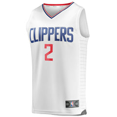 Fanatics Kawhi Leonard LA Clippers Youth 2020/21 Fast Break Player Jersey White Association Edition