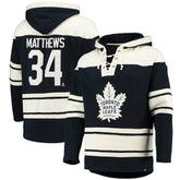 Auston Matthews Toronto Maple Leafs '47 Player Name & Number Lacer Pullover Hoodie - Blue | 47 brand sale