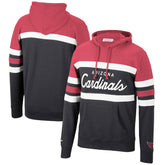 Arizona Cardinals Head Coach Pullover Hoodie - Cardinal/Black - Mitchell & Ness