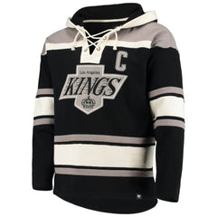 Wayne Gretzky Los Angeles Kings '47 Retired Player Name & Number Lacer Pullover Hoodie - Black | 47 brand Lifestyle