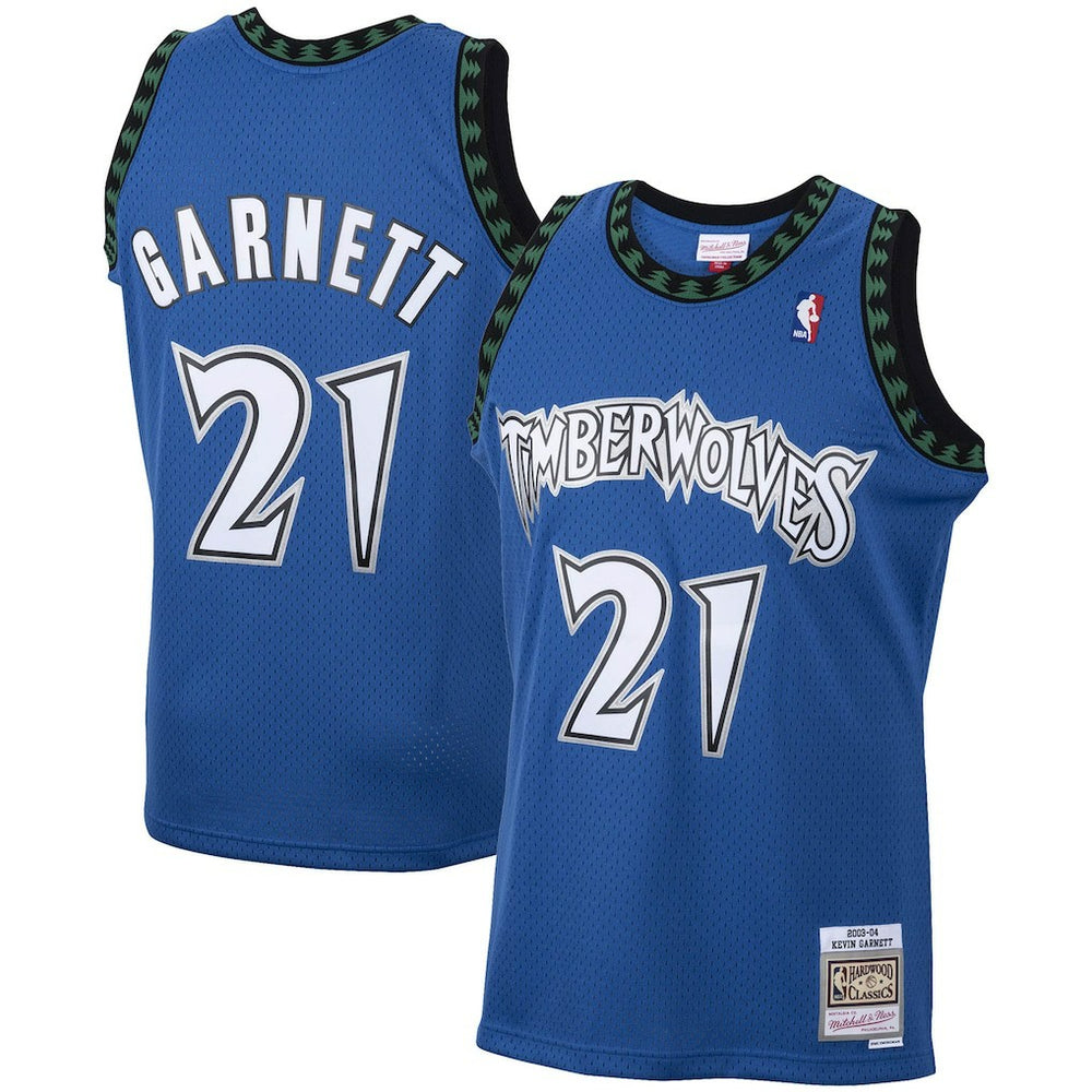 Mitchell & Ness Kevin Garnett Minnesota Timberwolves 2003/04 Hardwood Classics Swingman Jersey Blue