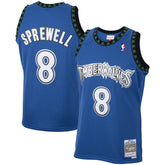 Mitchell & Ness Latrell Sprewell Minnesota Timberwolves 2003/04 Hardwood Classics Swingman Jersey Blue