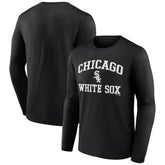 Men's Black Chicago White Sox Team Heart & Soul Long Sleeve T-Shirt Near Me
