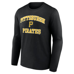 Men's Black Pittsburgh Pirates Team Heart & Soul Long Sleeve T-Shirt for sale