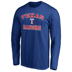 Men's Royal Texas Rangers Team Heart & Soul Long Sleeve T-Shirt Near Me