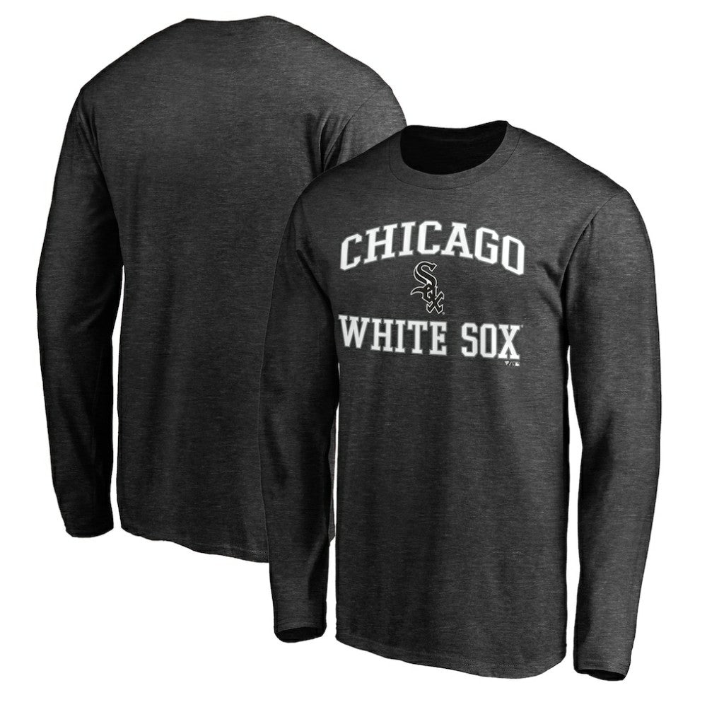 Men's Charcoal Chicago White Sox Team Heart & Soul Long Sleeve T-Shirt Outlet