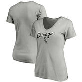 Chicago White Sox Fanatics Women's Team Logo Lockup V-Neck T-Shirt Sale