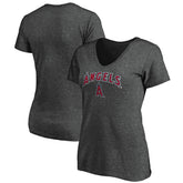 Los Angeles Angels Fanatics Women's Team Logo Lockup V-Neck T-Shirt Discount