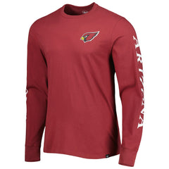 Arizona Cardinals '47 Triple Threat Franklin Long Sleeve T-Shirt - Cardinal - 47 brand