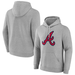 Atlanta Braves Official Logo Fitted Pullover Hoodie Discount