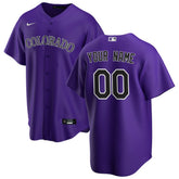 Colorado Rockies Nike Alternate Replica Custom Jersey Online