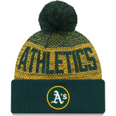 Athletics New Era Authentic Collection Sport Cuffed Knit Hat with Pom Discount