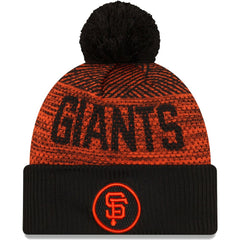 San Francisco Giants New Era Authentic Collection Sport Cuffed Knit Hat with Pom for sale