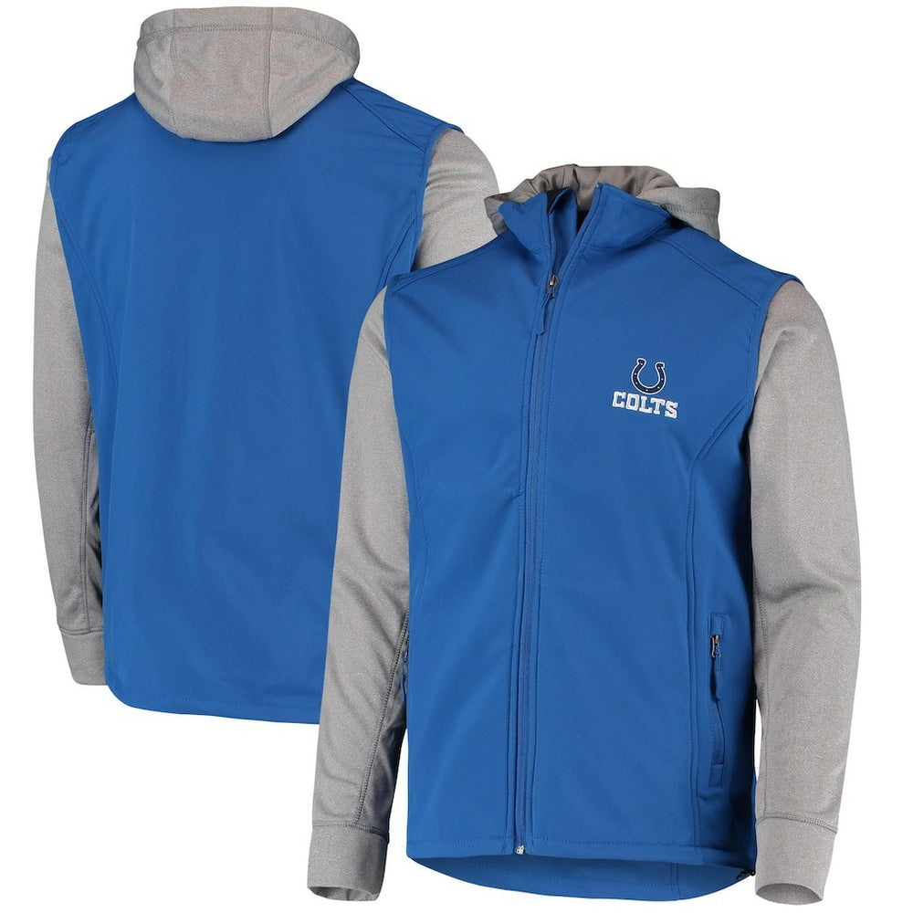 Indianapolis Colts Dunbrooke Alpha Full-Zip Jacket - Royal/Gray - NFL