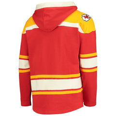 Kansas City Chiefs '47 Lacer V-Neck Pullover Hoodie - Red/Gold - 47 brand