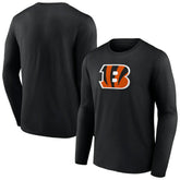 Cincinnati Bengals Primary Team Logo Long Sleeve T-Shirt - Black - NFL