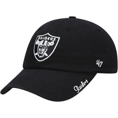 Las Vegas Raiders '47 Women's Miata Clean Up Primary Adjustable Hat - Black - 47 brand