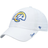 Los Angeles Rams '47 Women's Miata Clean Up Logo Adjustable Hat - White - 47 brand