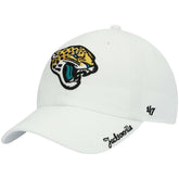 Jacksonville Jaguars '47 Women's Miata Clean Up Logo Adjustable Hat - White - 47 brand