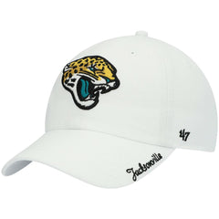 Jacksonville Jaguars '47 Women's Miata Clean Up Logo Adjustable Hat - White - 47 brand