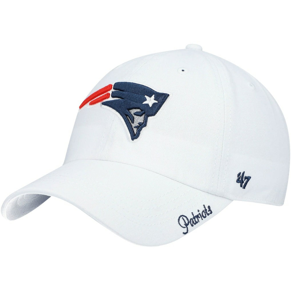 New England Patriots '47 Women's Miata Clean Up Logo Adjustable Hat - White - 47 brand