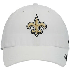 New Orleans Saints '47 Women's Miata Clean Up Logo Adjustable Hat - White - 47 brand