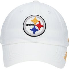 Pittsburgh Steelers '47 Women's Miata Clean Up Logo Adjustable Hat - White - 47 brand