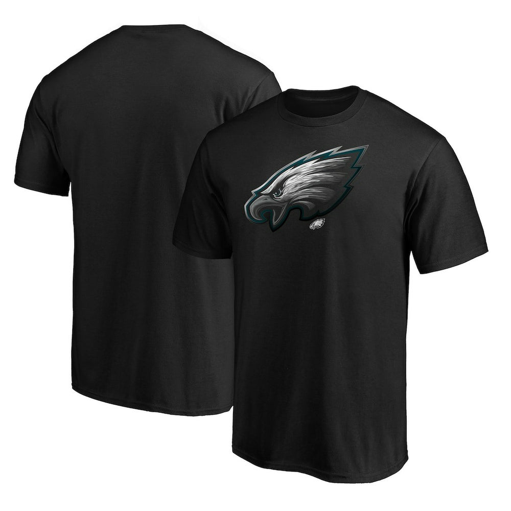 Philadelphia Eagles Midnight Mascot Team Logo T-Shirt - Black - NFL