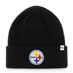 Pittsburgh Steelers '47 Primary Basic Cuffed Knit Hat - Black - 47 brand