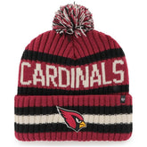 Arizona Cardinals '47 Bering Cuffed Knit Hat with Pom - Cardinal - 47 brand