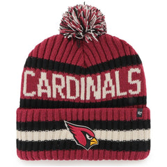 Arizona Cardinals '47 Bering Cuffed Knit Hat with Pom - Cardinal - 47 brand