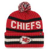 Kansas City Chiefs '47 Bering Cuffed Knit Hat with Pom - Red - 47 brand